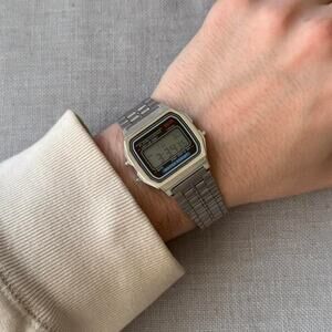 Classic Silver Digital Watch